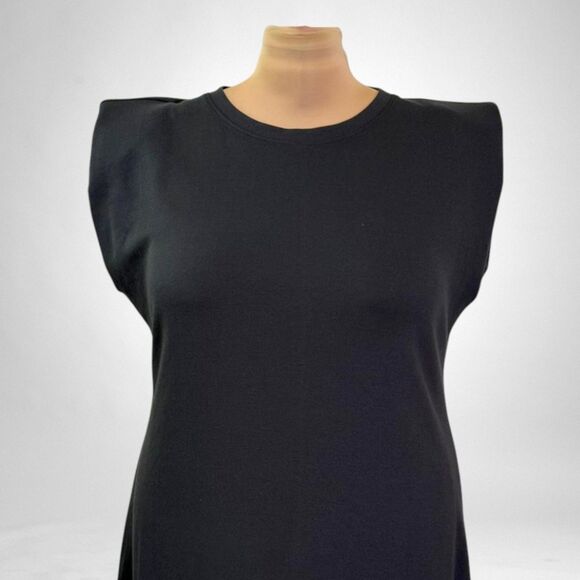 THE DROP Padded Shoulder Black Sheath Dress, NWT! Size 2X - Picture 2 of 8